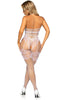 White crotchless halter neck bodystocking - Playing it Up