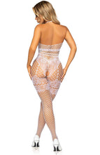 Load image into Gallery viewer, White crotchless halter neck bodystocking - Playing it Up