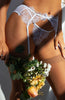 White lace lingerie set with rhinestones - Spring Seduction
