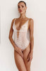 Ivory bodysuit with pearl string - Marianne Fonseca