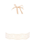 Load image into Gallery viewer, Ivory bustier bralette with pearl choker - Sydney bralette