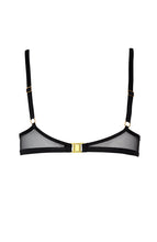 Load image into Gallery viewer, Black bra with cage-straps - London Bra