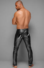 Load image into Gallery viewer, Black wet look pants with PVC - RAY