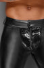 Black wet look pants with PVC - RAY