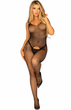 Load image into Gallery viewer, Fishnet bodystocking with rhinestones - Sparkle Where?