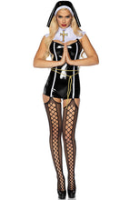 Load image into Gallery viewer, Nun vinyl costume - Sinful Sister