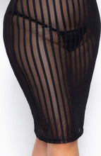 Load image into Gallery viewer, Plus Size sheer mesh pencil dress - Call Me Claire