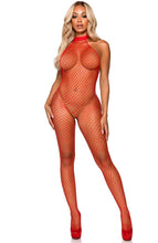 Load image into Gallery viewer, Red Industrial net bodystocking - Tease Me Please Me