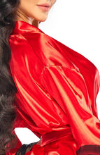 Load image into Gallery viewer, Red satin robe - Saige