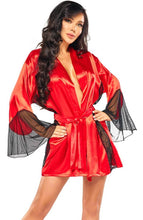 Load image into Gallery viewer, Red satin robe - Saige