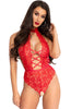 Red crotchless bodysuit - Seduce Me In Red