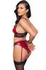 Red lingerie set with restraints - Unduly Observer