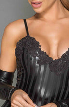 Load image into Gallery viewer, Black wet look mini dress - Impress Me
