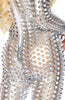 Laser cut metallic silver catsuit - Spaced Out