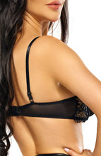 Load image into Gallery viewer, Black open cup lingerie set - Whitney