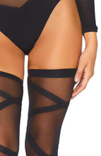 Load image into Gallery viewer, Black bodysuit &amp; thigh highs - Shape Me