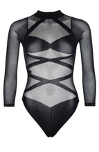 Load image into Gallery viewer, Black bodysuit &amp; thigh highs - Shape Me