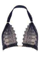 Load image into Gallery viewer, Black bralette with pearls - Geneva Bra