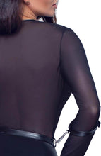 Load image into Gallery viewer, Black crotchless bodysuit - Into Voyeurism