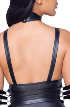 Load image into Gallery viewer, Black dress with harness restraints - Guilty of Observation