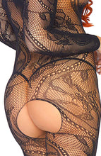 Load image into Gallery viewer, Swirl lace bodystocking - The Suit