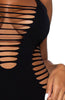Black seamless shredded bodysuit - Cut Feelings