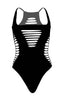 Black seamless shredded bodysuit - Cut Feelings