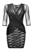 Black transparent lace dress - Black Flirt