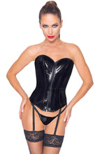 Load image into Gallery viewer, Black vinyl corset - Reinvent Yourself