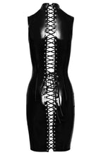 Load image into Gallery viewer, Black vinyl bodycon dress - Elevated Essentials