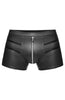 Wet look boxer shorts with zip - CRAVE