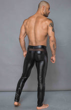 Load image into Gallery viewer, Black wet look pants - MANNISH