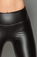 Load image into Gallery viewer, Black wet look leggings with PVC - #Bolshie