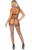 3 pc. fishnet lingerie with rhinestones - Glamorous Seduction