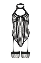 Load image into Gallery viewer, Black keyhole halter bodystocking - Stop Talking