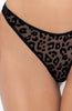 Thong with leopard flock embroidery - Dating Rules