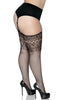 Dual net thigh highs with backseam