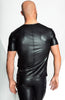 Wet look T-shirt with V front - My Will