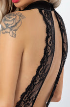 Load image into Gallery viewer, Wet look &amp; lace dress - Head Over Heels