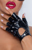 Fingerless wet look gloves - One More Time