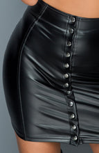 Load image into Gallery viewer, Wet look skirt with buttons - The Notorious