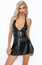 Load image into Gallery viewer, Wet look X snakeskin dress - Smitten With You
