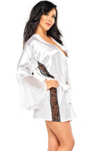 Load image into Gallery viewer, White satin robe - Scarlett