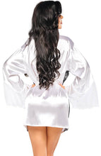 Load image into Gallery viewer, White satin robe - Scarlett
